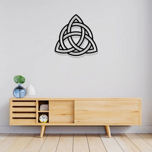 Artrooms Viking Symbol Metal Wall Art - Wall Decoration | Wall Hanging (25x25 inch) | Black Matte Finish