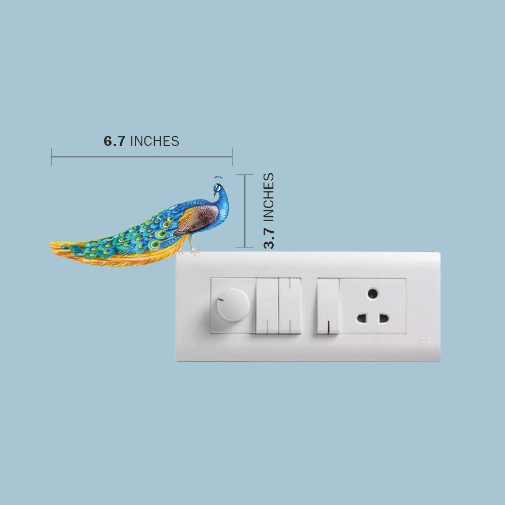 Peacock Wall Sticker – Decorative Vinyl Wall Decal for Home Décor