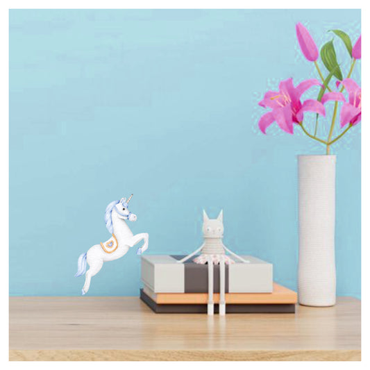 Artrooms Unicorn Decal, Wall Sticker for Living Room & Bedroom, Home & Office Decor (4.7x5.3 inch)