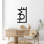 Artrooms Home Metal Wall Art - Wall Decoration | Wall Hanging (14x24 inch) | Black Matte Finish