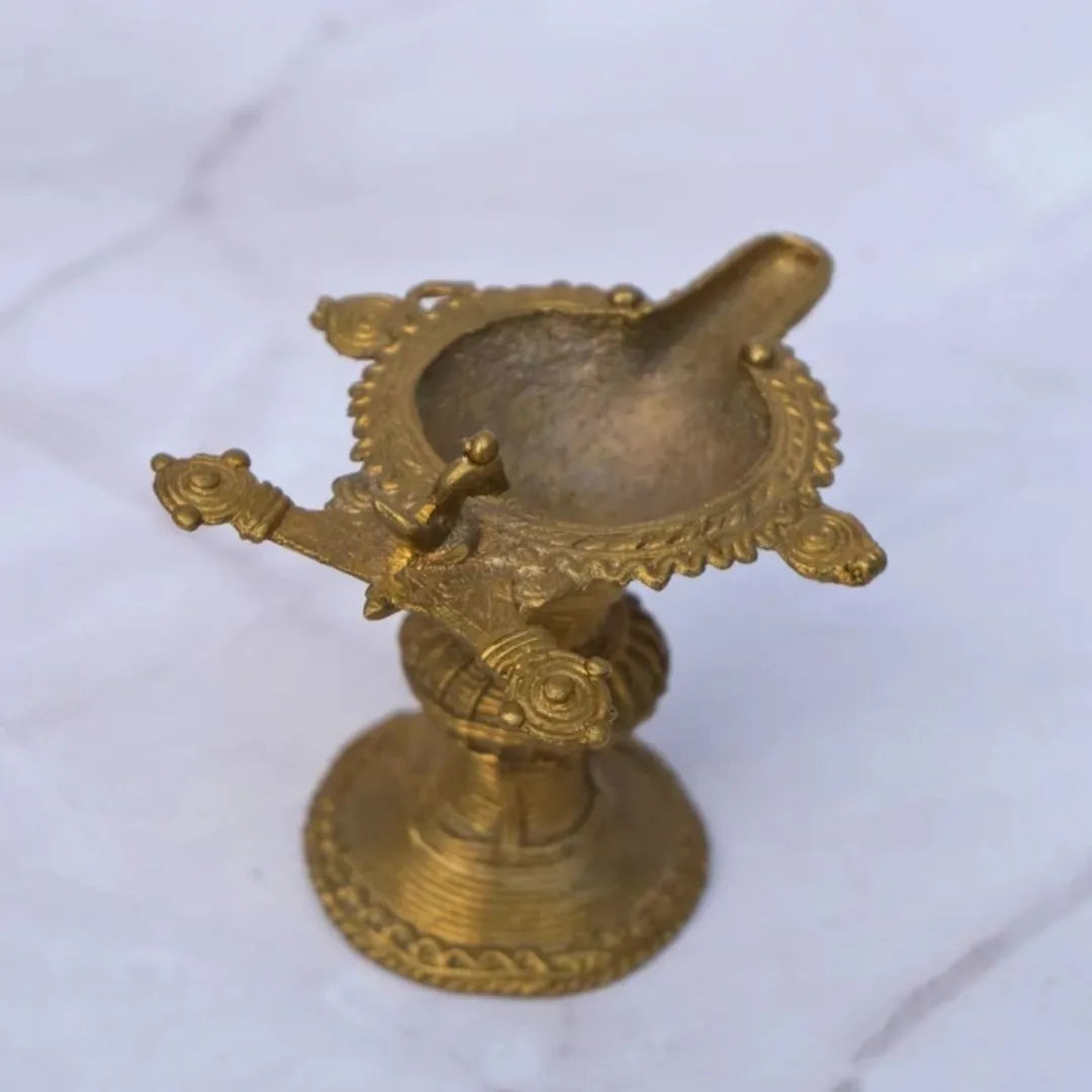 Dhokra Craft Large Diya Decor