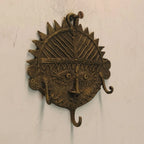 Dhokra Craft Circular Face Key Hanger
