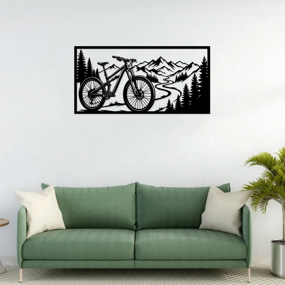 Mountain Bike MTB Metal Wall Art