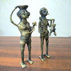 Dhokra Craft Dongaria Couple Family Figurine
