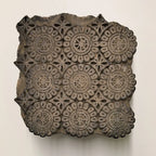 Antique Indian Wooden Printing Blocks Set – Hand-Carved 4 Piece Décor