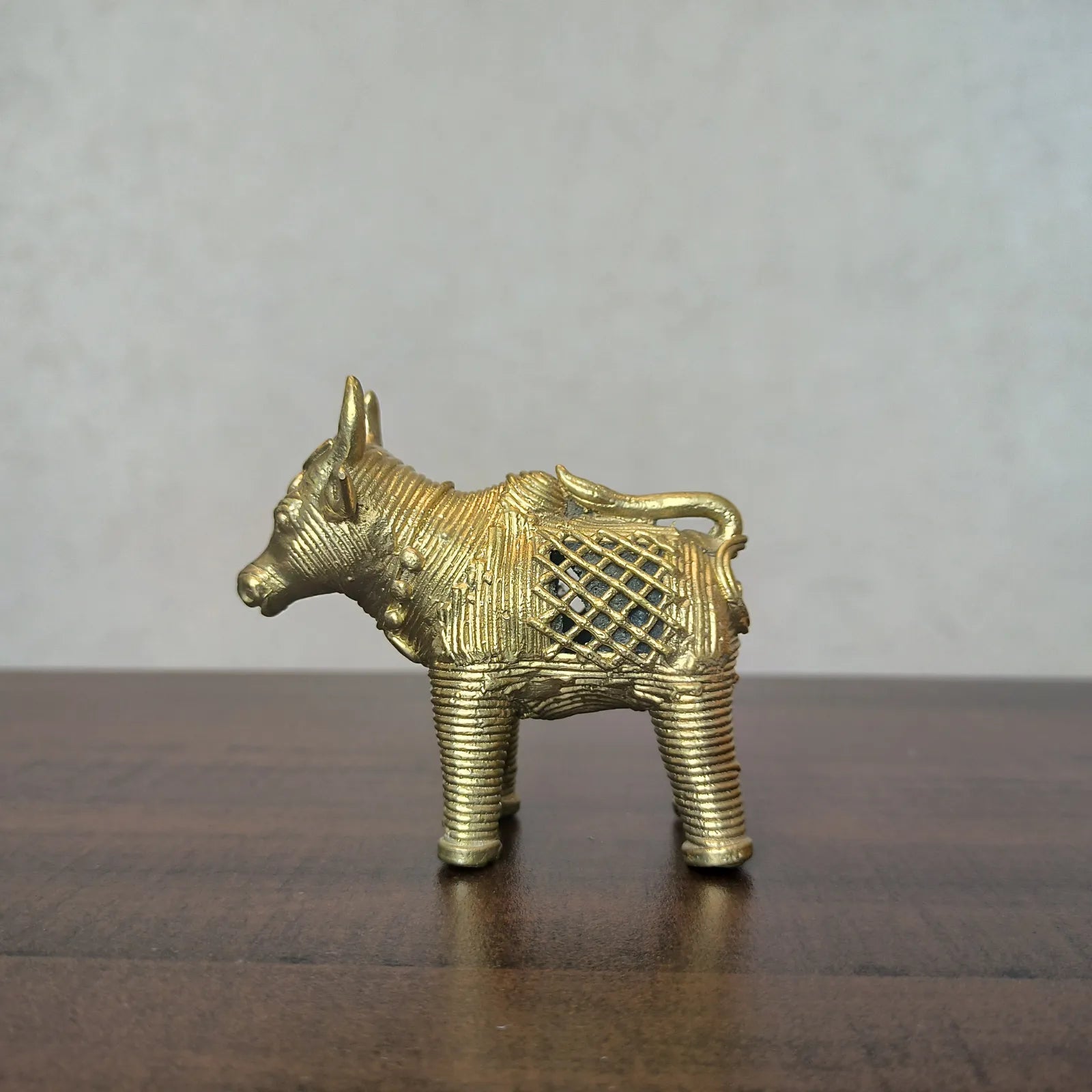 Dhokra Craft Bull Figurine