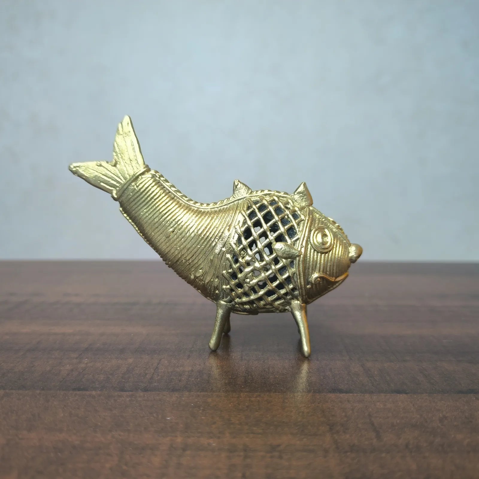 Dokra Craft Twin Fish Figurine