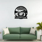 Personalized Nature Lake Metal Wall Art