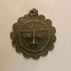 Dhokra Craft Circular Face Wall Hanging