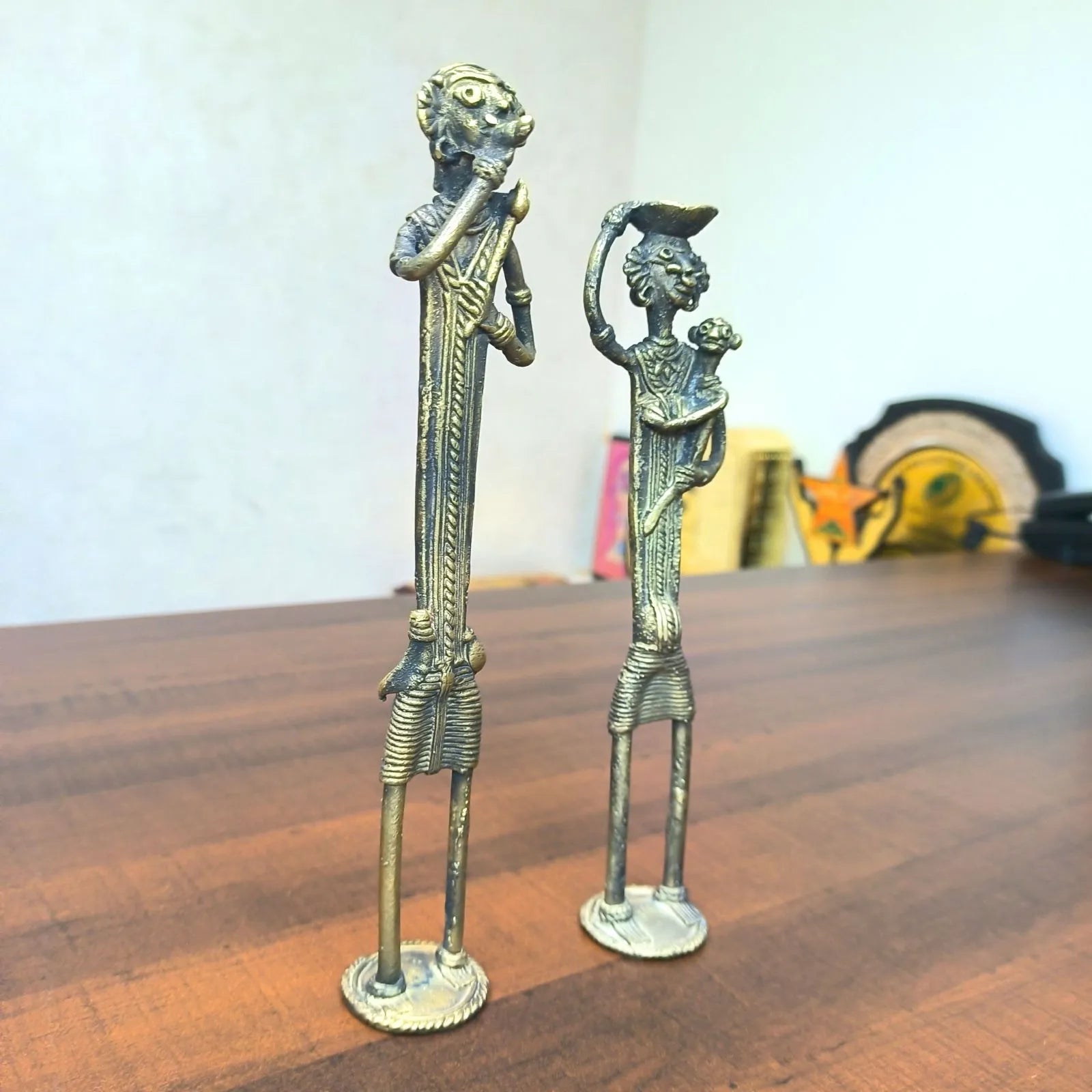 Dhokra Craft Dongria Tribal Family Figurine