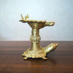 Dhokra Craft Turtle Diya Decor