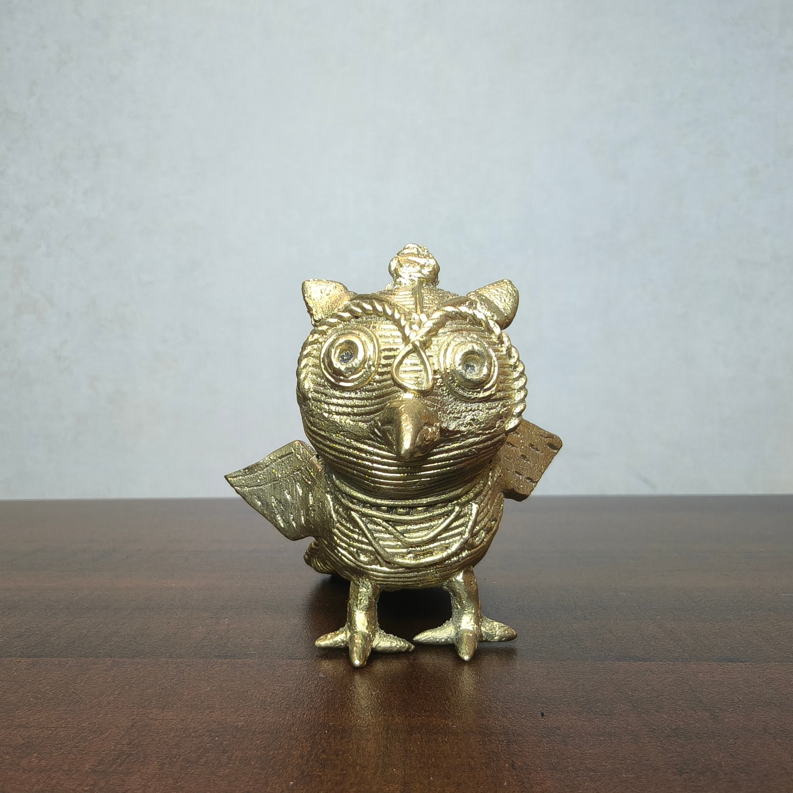 Dokra Craft Miniature Owl Figurine