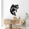 Artrooms Fish Metal Wall Art - Wall Decoration | Wall Hanging ( 18x24 inch) | Black Matte Finish