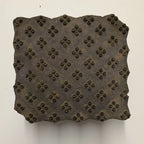 Antique Indian Wooden Printing Block Set of 6 - Hand-Carved Blocks