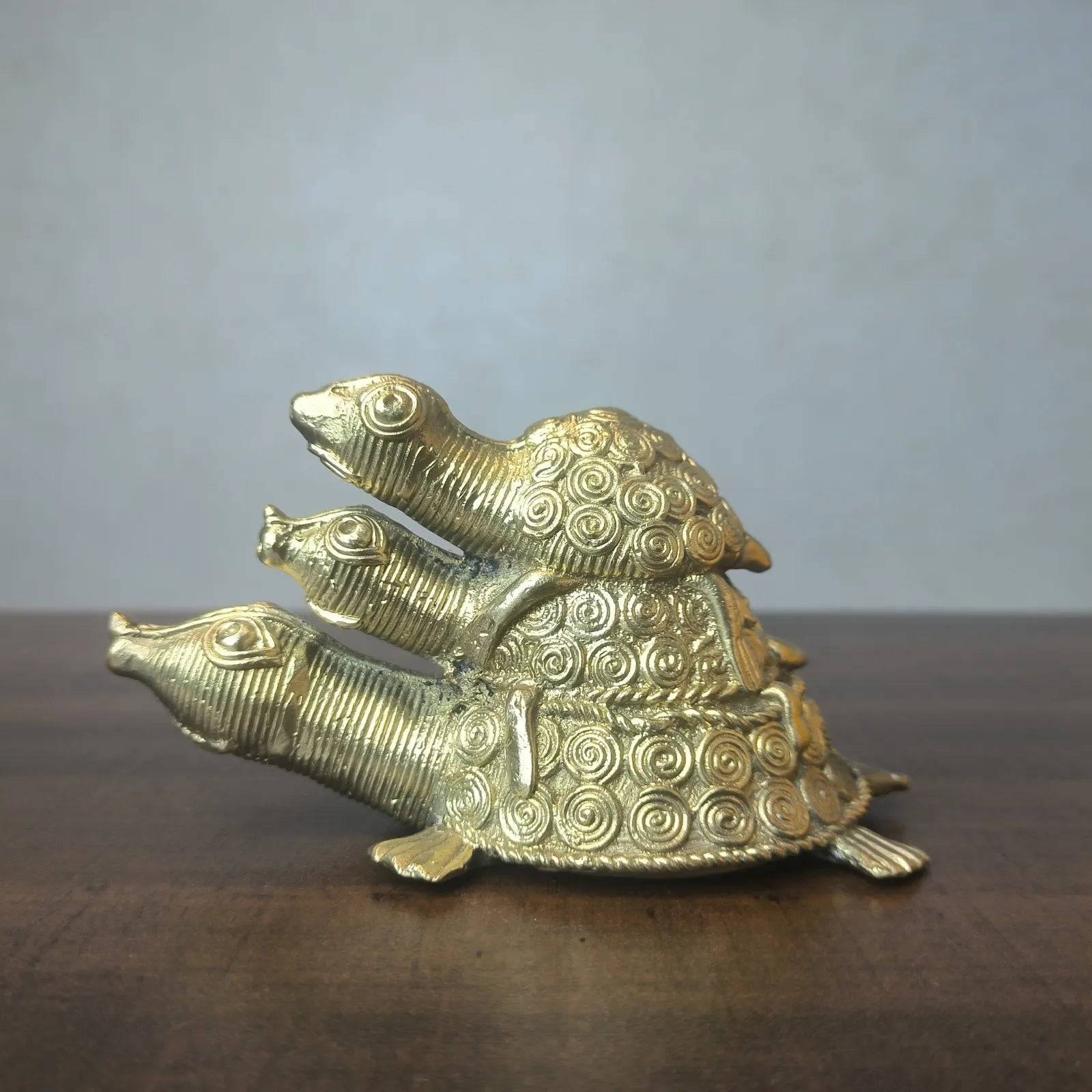Dokra Craft 3 Tortoise Figurine