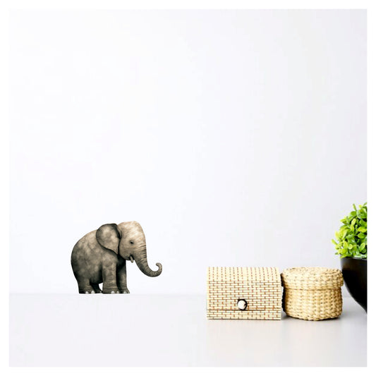 Artrooms Elephant Decal, Wall Sticker for Living Room & Bedroom, Home & Office Decor (5.5x4.4 inch)