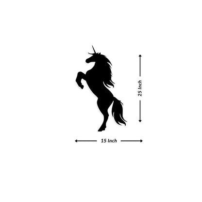 Artrooms Horse Metal Wall Art - Wall Decoration | Wall Hanging (15x25 inch) | Black Matte Finish