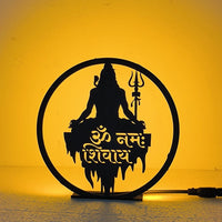 Om Namah Shivay Table Lamp – Divine Spiritual Lighting for Home Décor