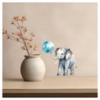 Elephant Wall Sticker – Baby Elephant with Balloon Vinyl Wall Decal