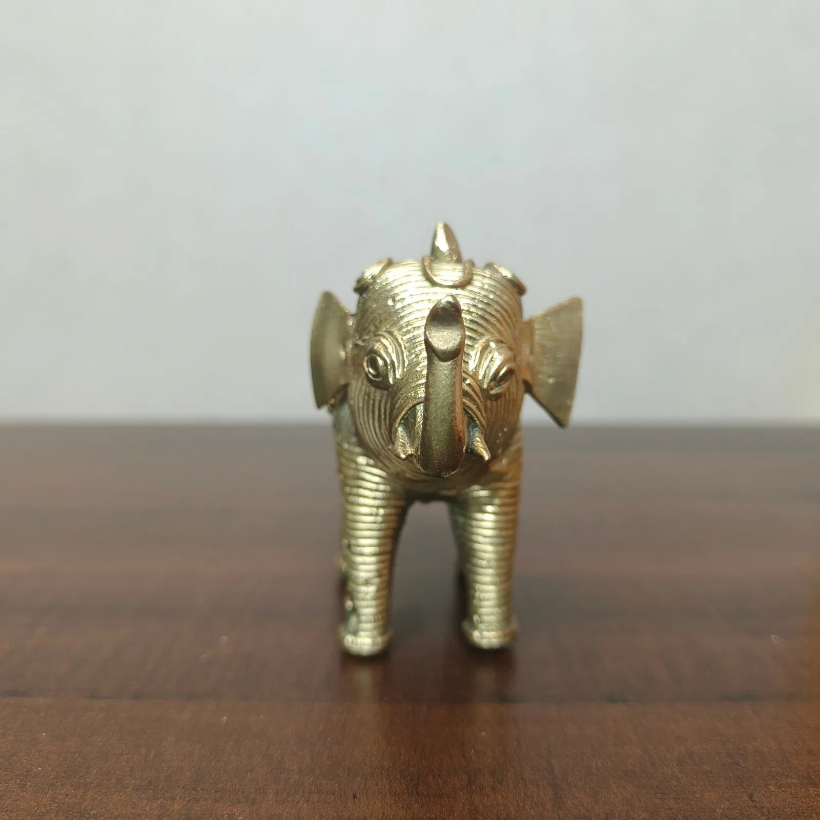 Dokra Craft Miniature Elephant Figurine