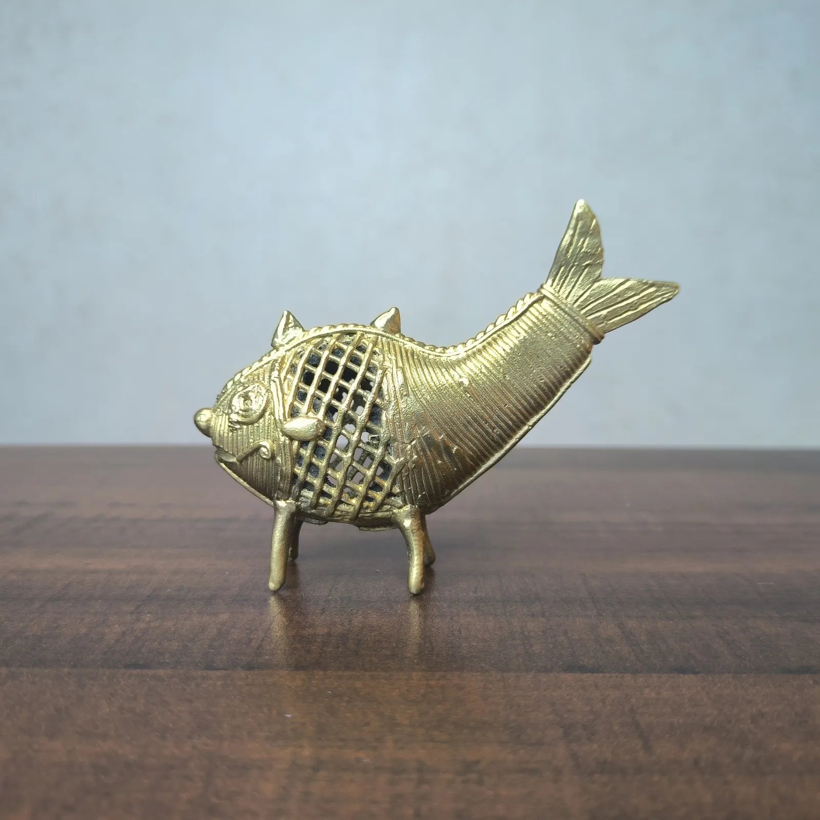 Dokra Craft Twin Fish Figurine