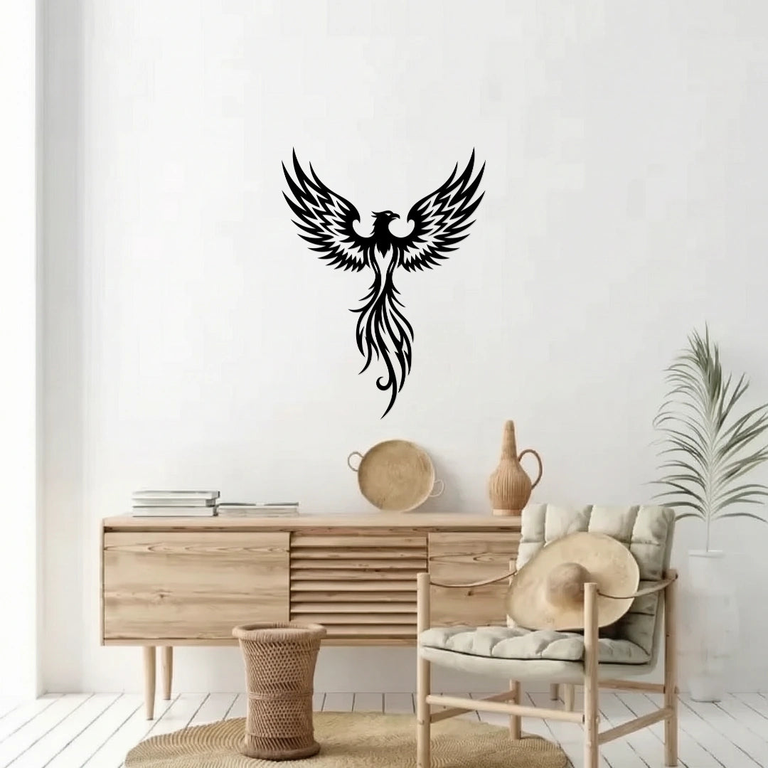 Phoenix Bird Metal Wall Art