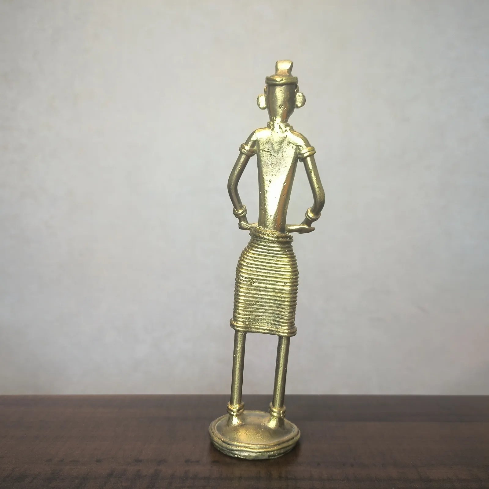 Dhokra Craft Standing Musician Figurine