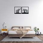 Artrooms Elephant Metal Wall Art - Wall Decoration | Wall Hanging (30x15 inch) | Black Matte Finish