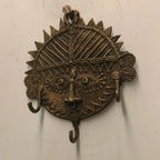 Dhokra Craft Circular Face Key Hanger