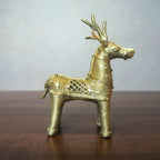 Dhokra Craft Standing Deer Figurine