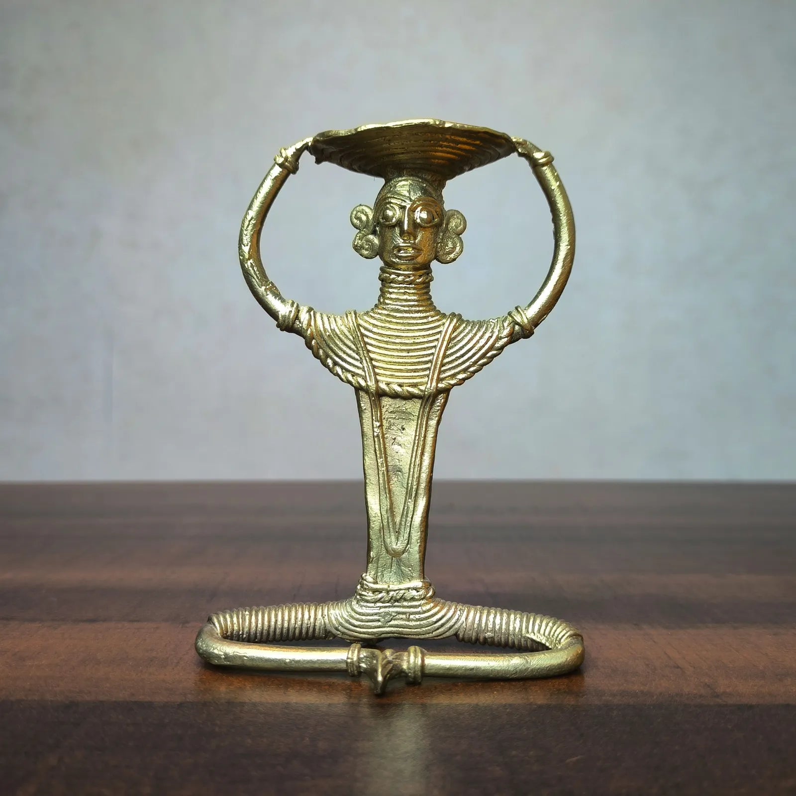 Dhokra Craft Diya Holder