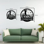 Personalized Sports Golf Metal Wall Art