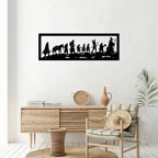Lord of the Rings Metal Wall Art | Fellowship of the Ring | 24×8 Inch