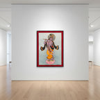 Hand Painted Krishna by Hiral Zala