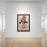 Hand Painted Krishna by Hiral Zala