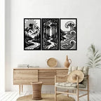 Nature 3 Panel Metal Wall Art