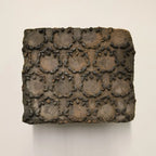 Antique Indian Wooden Printing Block Set of 6 - Hand-Carved Blocks