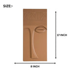 3d wall art brown abstract face wall panel 8x17