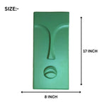 3d wall art green abstract face wall panel 8x17