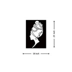 Artrooms African Women Metal Wall Art - Wall Decoration | Wall Hanging (18x25 inch) | Black Matte Finish