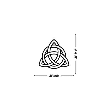 Artrooms Viking Symbol Metal Wall Art - Wall Decoration | Wall Hanging (25x25 inch) | Black Matte Finish