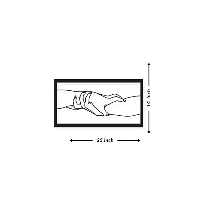 Artrooms Hand Sheikh Metal Wall Art - Wall Decoration | Wall Hanging (25x14 inch) | Black Matte Finish