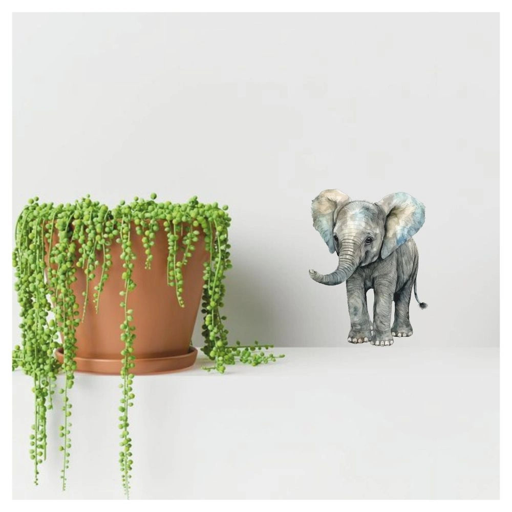 Elephant Wall Sticker – Decorative Wall Decal for Home & Office