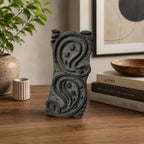 Vintage Hand-Carved Wooden Printing Block – Double S-Curve Paisley Scroll