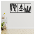 Artrooms Trees Metal Wall Art - Wall Decoration | Wall Hanging (57x25 inch) | Black Matte Finish