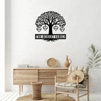 Personalized Heart Family Metal Wall Art