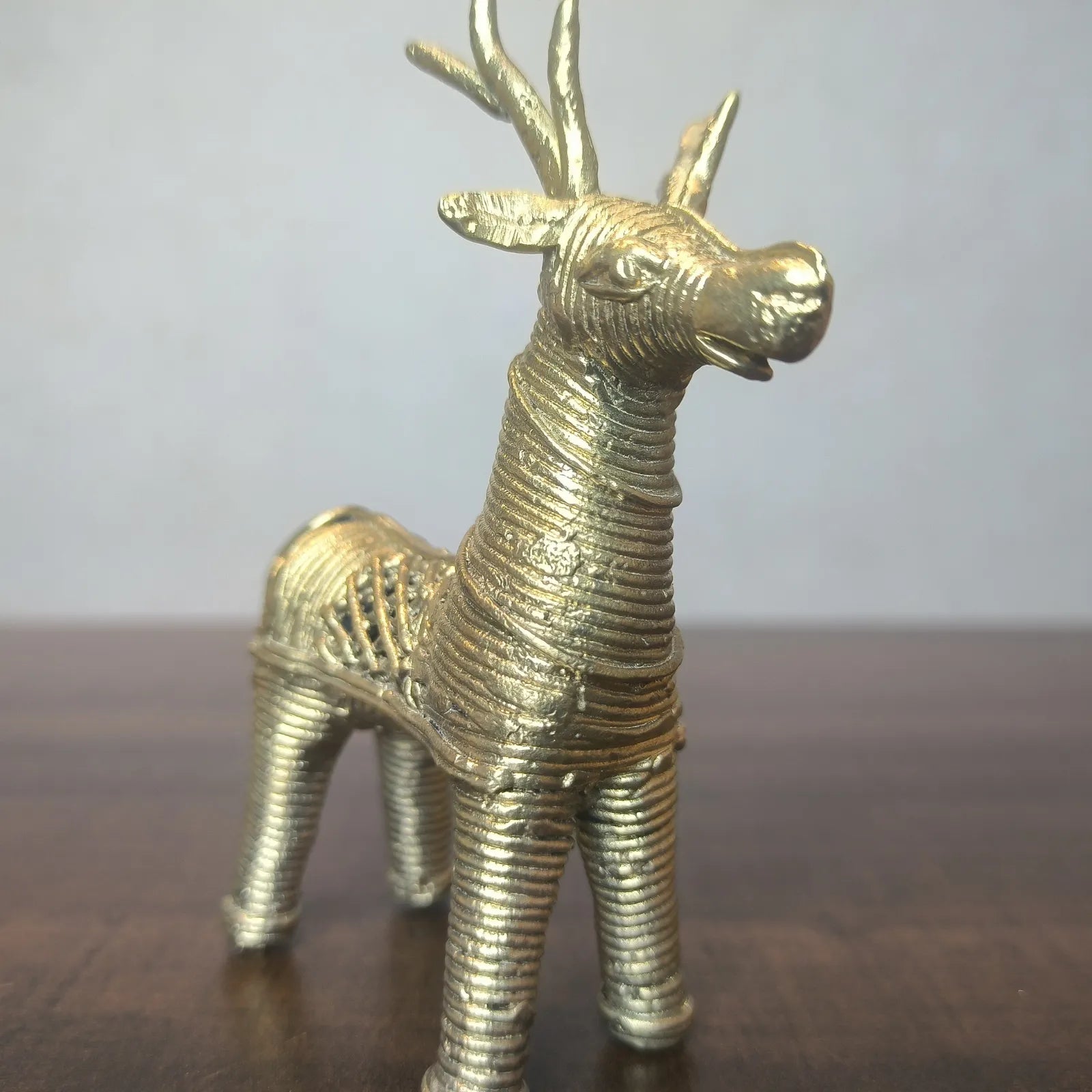 Dhokra Craft Standing Deer Figurine