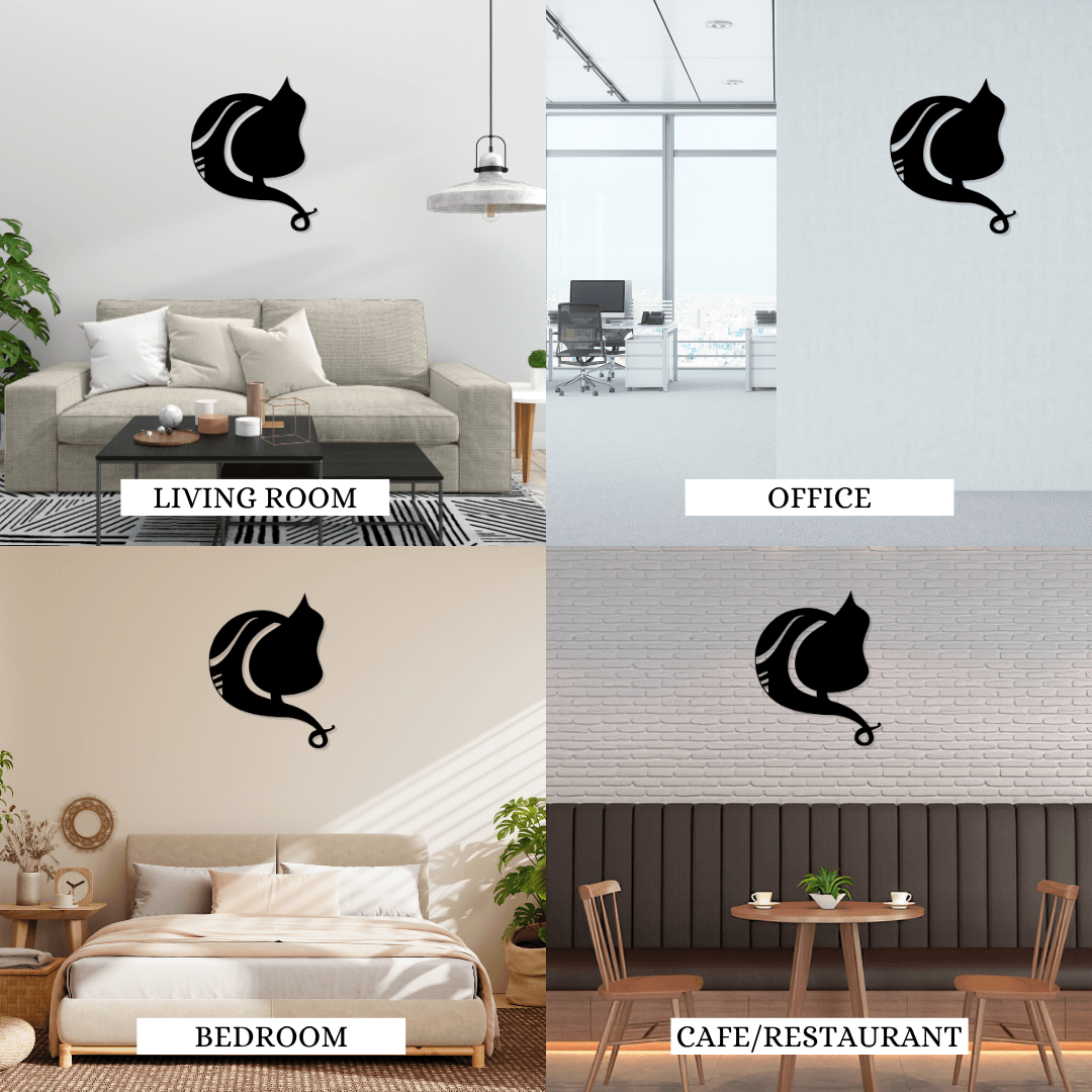 Minimalist Ganesh Metal Wall Art – Abstract Ganesha Wall Hanging | Modern Hindu Home Decor for Home, Temple, Living Room & Office