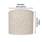 Fabric Lamp Shade – Block Print Cotton Pleated