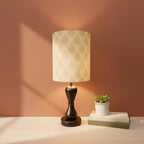 Fabric Lamp Shade – Leaf Block Print Cotton